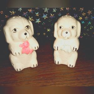 Boy & Girl Puppy Dog Salt and Pepper Shakers